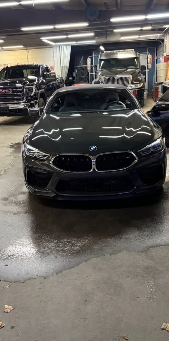 Finished black BMW M8