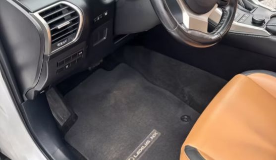 Lexus NX front footwell
