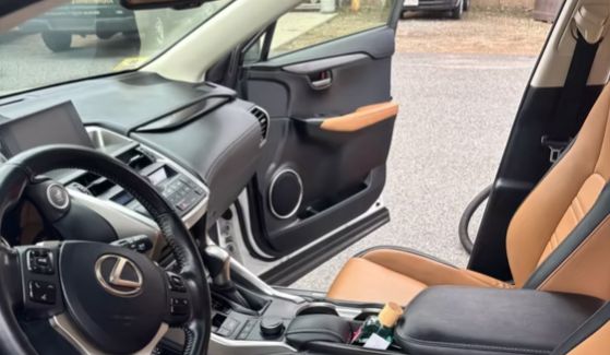 Lexus NX dashboard and front seat