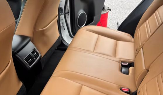 Lexus NX tan leather rear seats